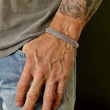 mannen armband zilver