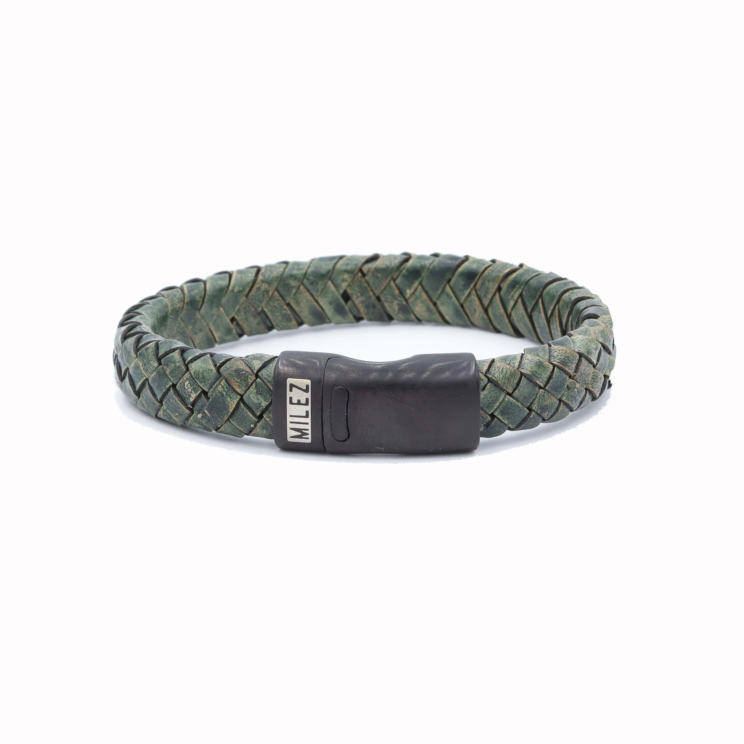 gevlochten leren armband heren