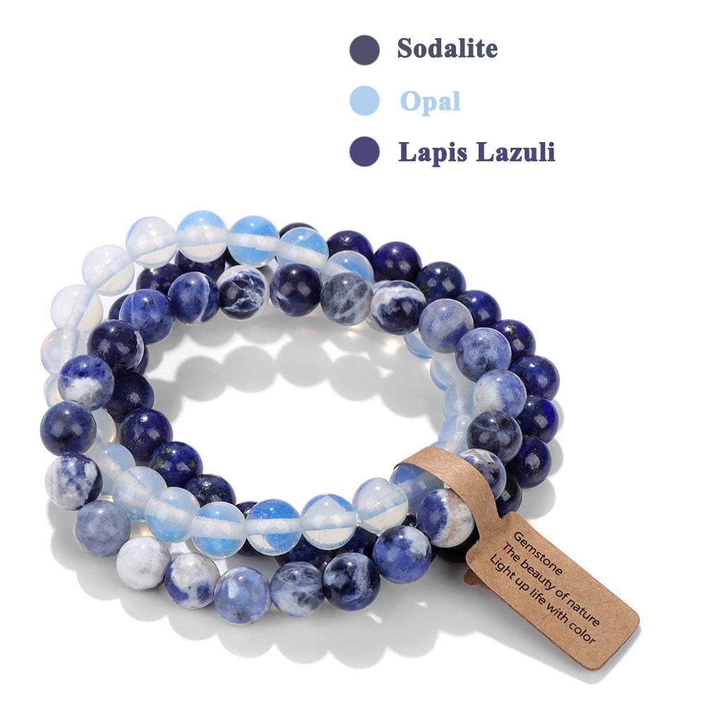 kralen armband natuursteen