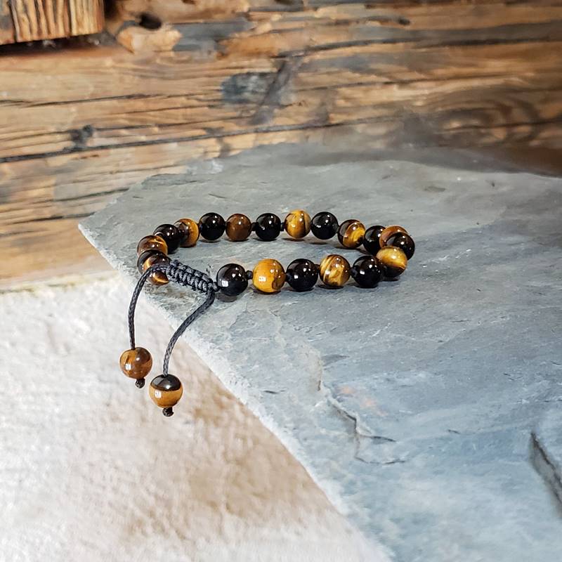 tijgeroog armband heren