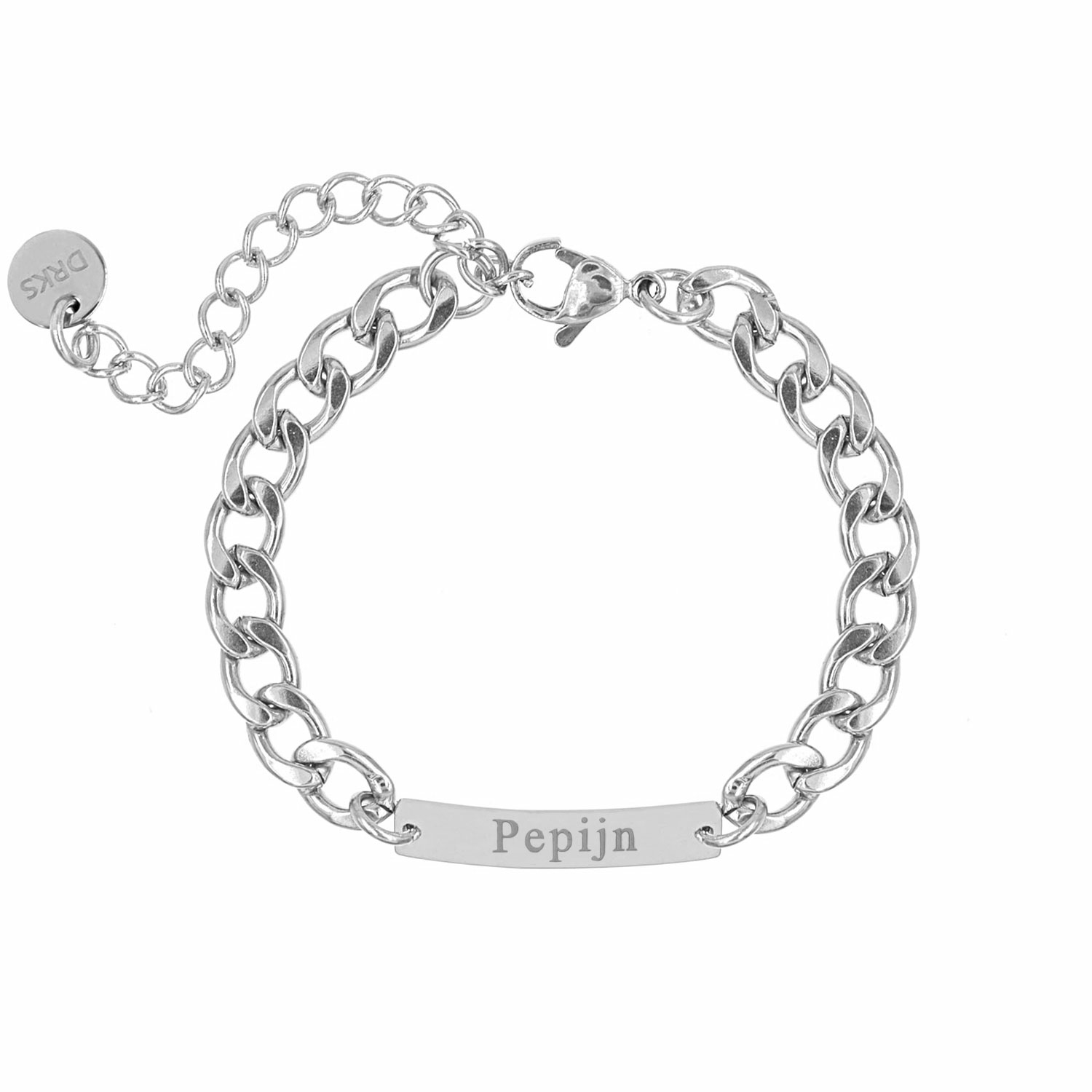 zilveren armband heren met naam