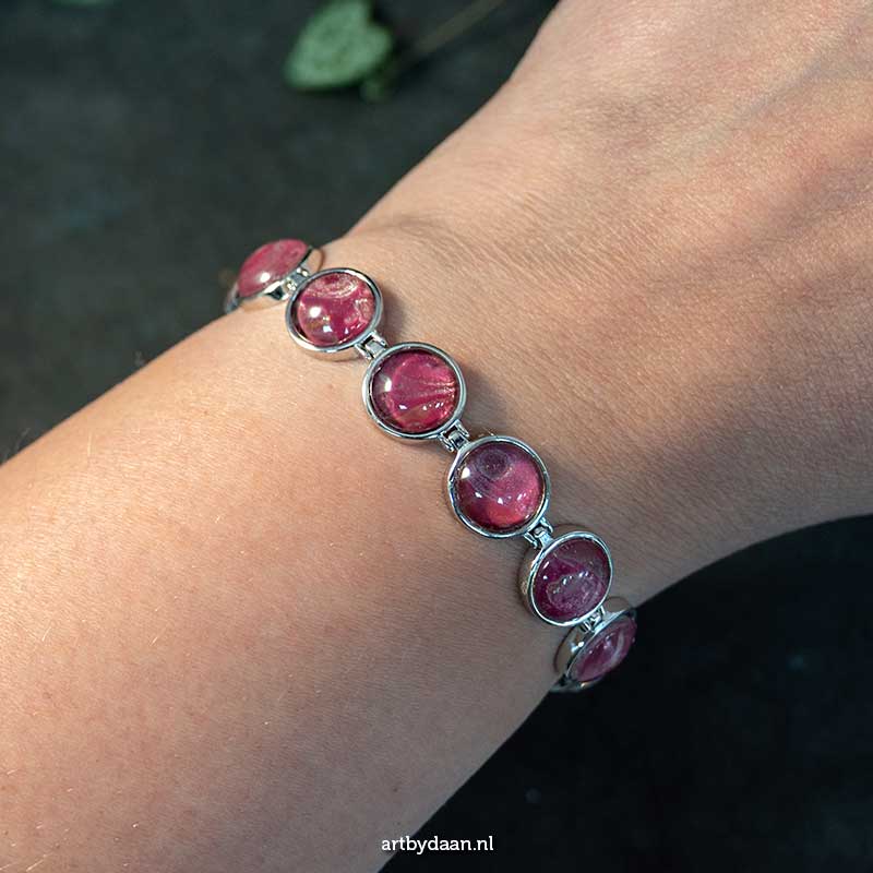 zilveren schakelarmband