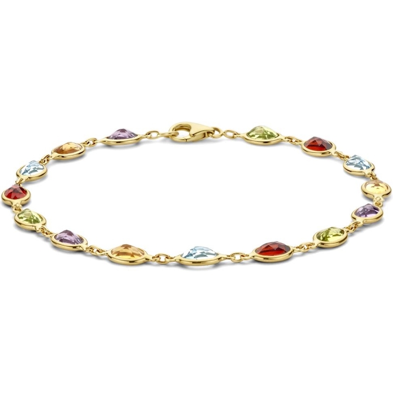 gouden armband met edelstenen